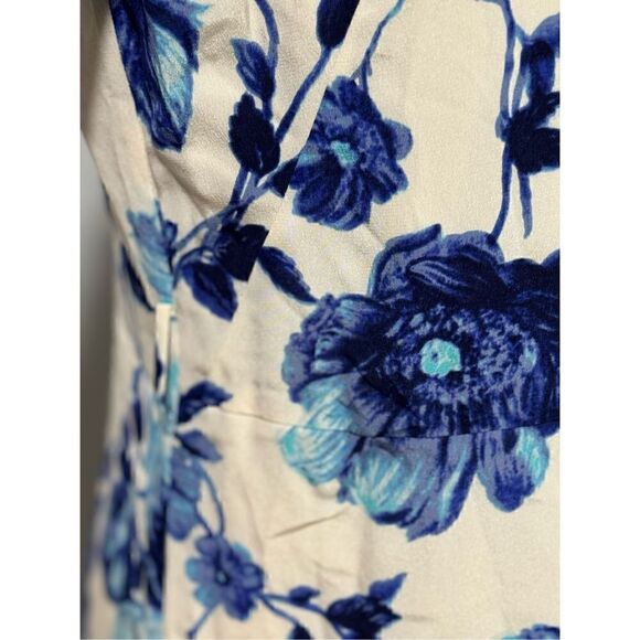 Tory Burch Giovanna Long sleeve Lilly floral 8 100% silk - Picture 10 of 16